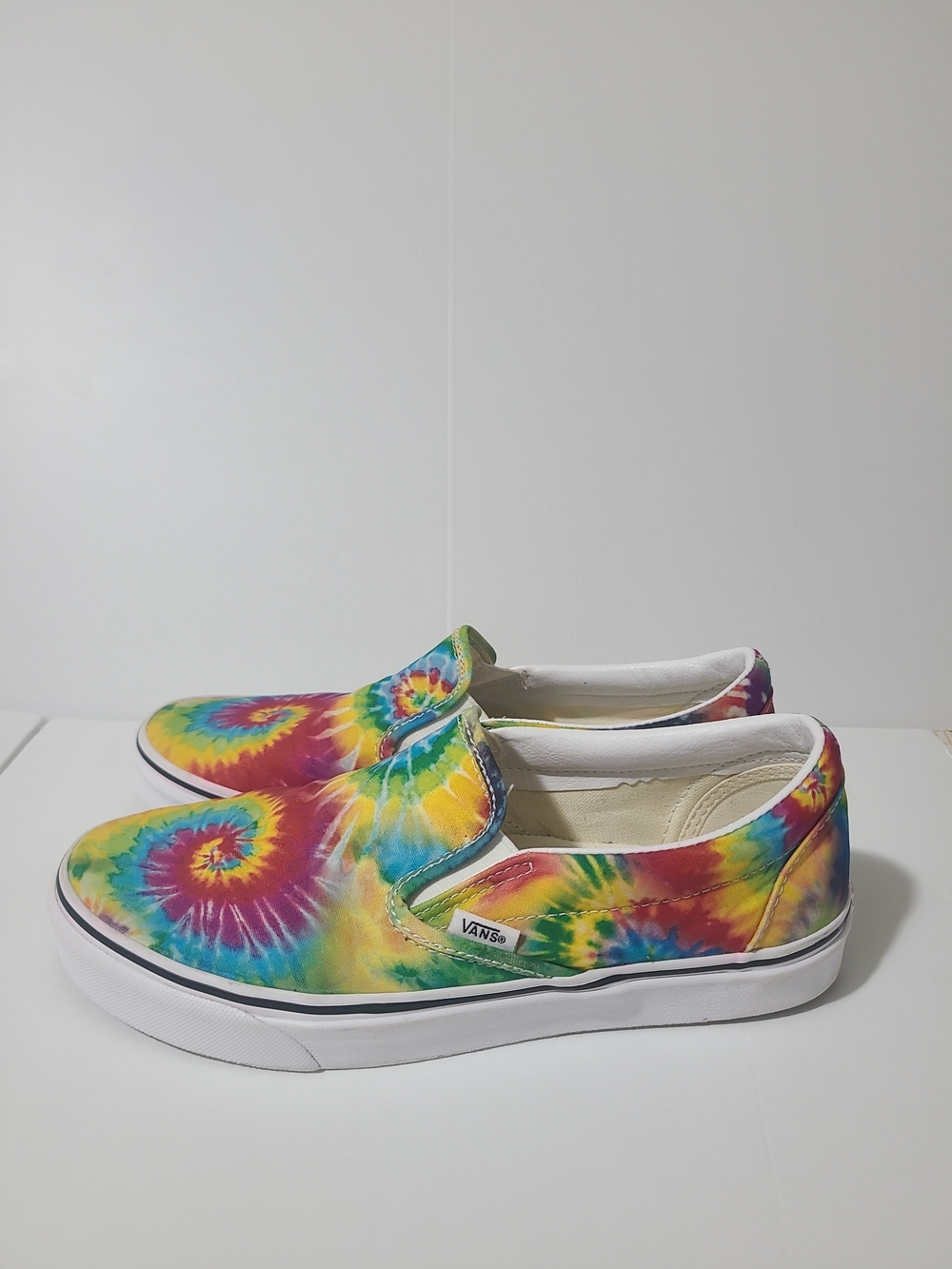 Vans Mens 8.5  Womens Size 10 Tie-Dye Slip-On Sneakers - Multicolor Slip-on - Picture 3 of 7